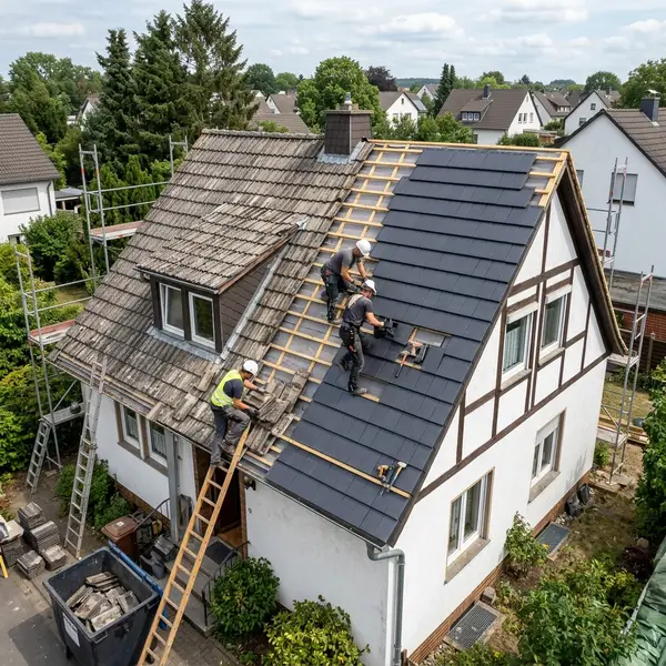 Dachsanierung - Altes Dach wird erneuert