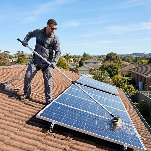 PV-Anlage Wartung und Reinigung durch Techniker